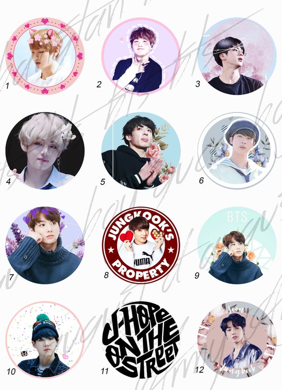 k pop sticker set bts bangtan army stickers etsy