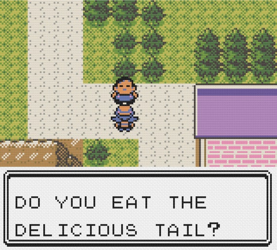 Vietnamese Crystal Cross Stitch Cherrygrove City Pokemon Etsy Uk