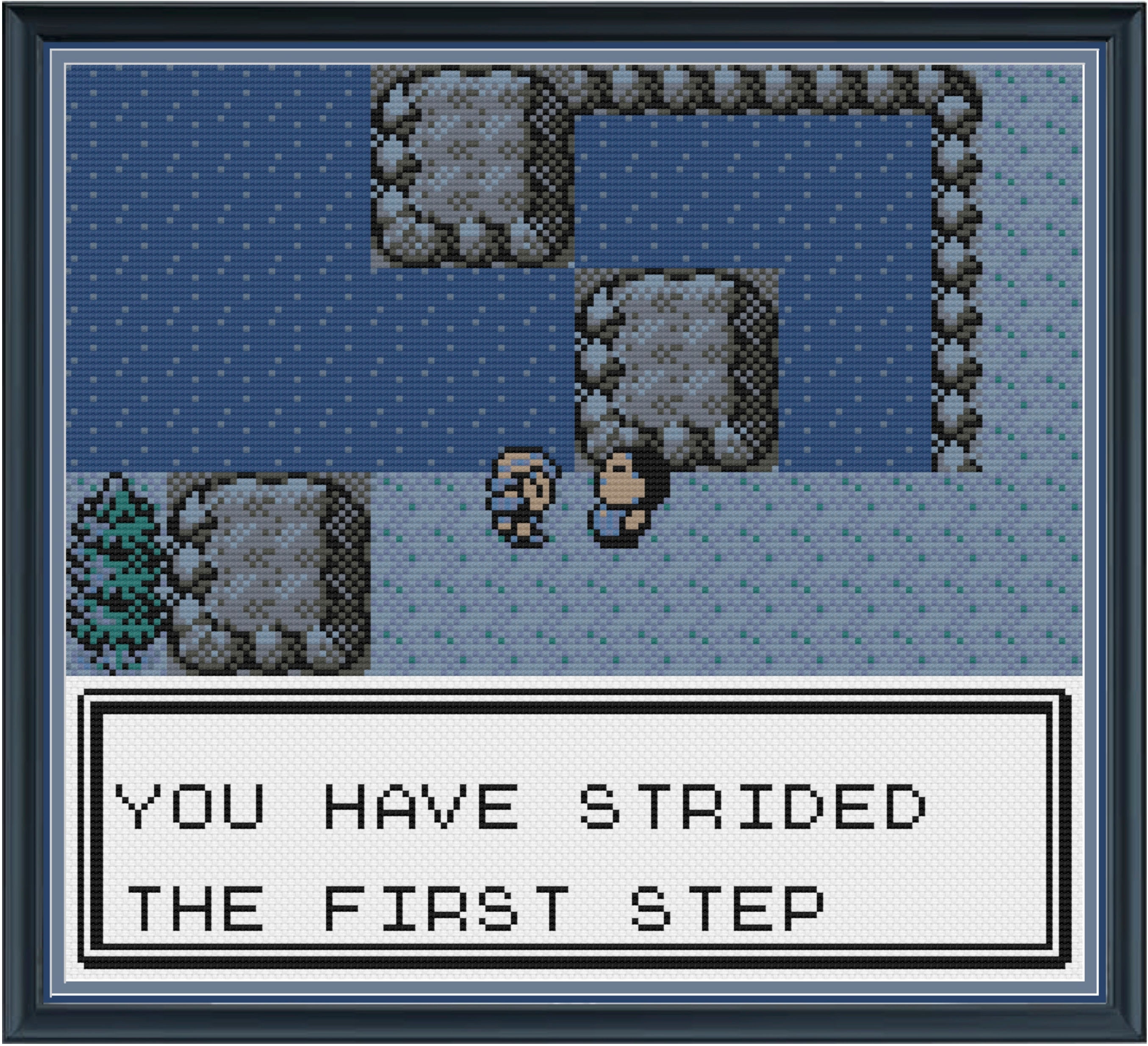 Vietnamese Crystal Strided The First Step Cross Stitch Etsy