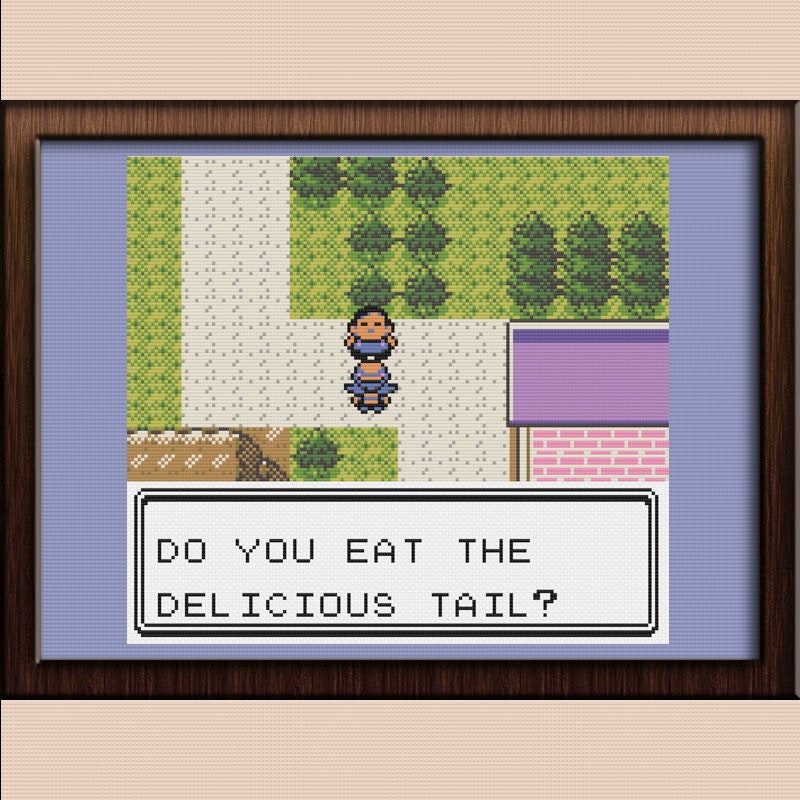 Vietnamese Crystal Cross Stitch Cherrygrove City Pokemon Etsy Uk