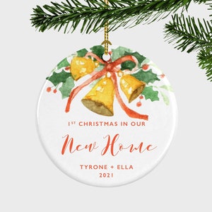 First Christmas in Our New Home, Christmas Ornament For New Home, New Home Ornament, Personalised New Home Gift, New Home Gift For Couple
