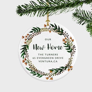 First Christmas in Our New Home, Our New Home Christmas Ornament, Personalised Housewarming Gift, New Home Gift For Family, First Home,
