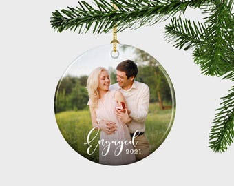 Benutzerdefinierte Fotoverzierung, benutzerdefinierte Weihnachtsverzierung, Paare Ornamente, Weihnachtsverzierungen, Fotoverzierung, benutzerdefinierte Keramikverzierung