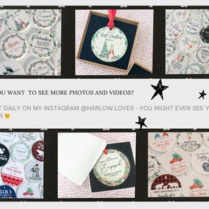 a collage of photos of christmas ornaments