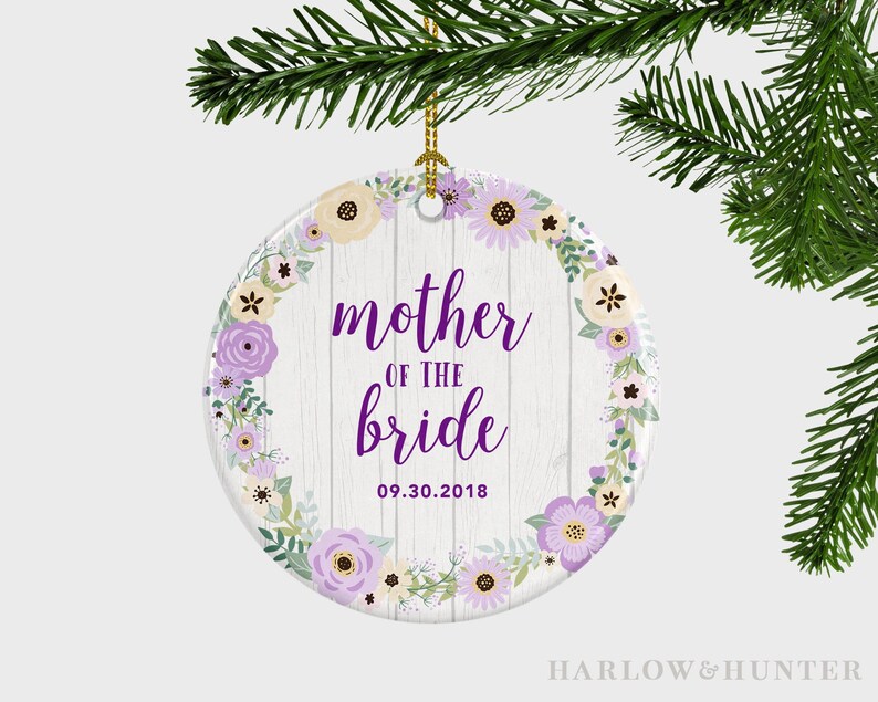 mother of the bride christmas ornament