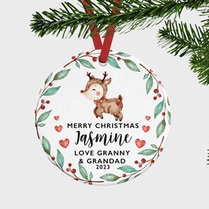 Grandparents Christmas Ornament Gift, Christmas Decoration For Grandparents, Christmas Gift From Grandkids, Christmas Bauble, Cute Christmas