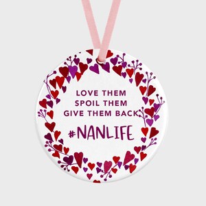 First Christmas As Nana Christmas Ornament, Nana First Christmas, New Nana Gift, Pregnancy Reveal,Nana Christmas Gift,Gift for Nana,Nan Life