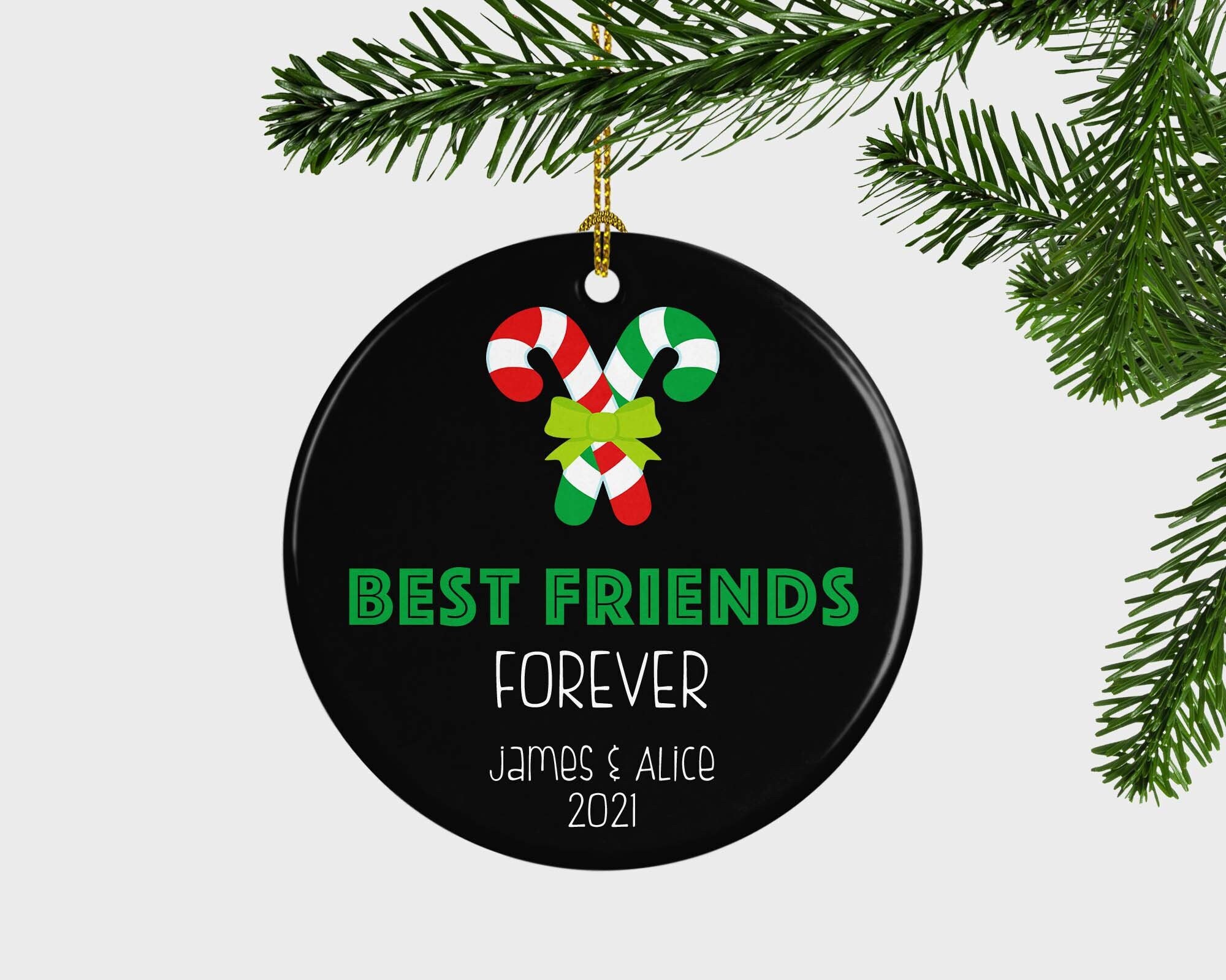 Best Friends Forever Christmas Ornament Personalized BFF  Etsy