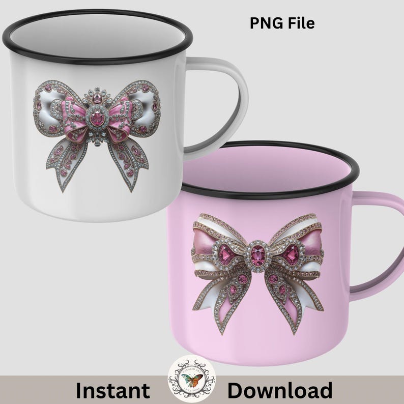 5 elegant Sparkly Rhinestone Bow Png, Sublimation Design, Faux Embroidery Png, Crystal Silver Bow Png, T-Shirt Design, Digital Download Png, DTF