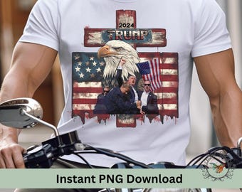 I am more Maga now than ever, Trump shooting, Trump 2024, PNG.  Instant download