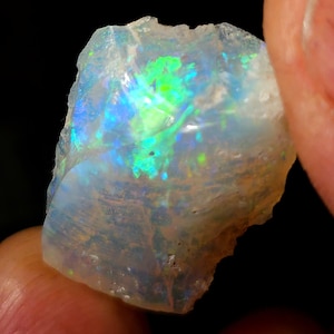 Australian Rough Crystal Opal 3.02g 15.1ct Shell Coober Pedy Chunk