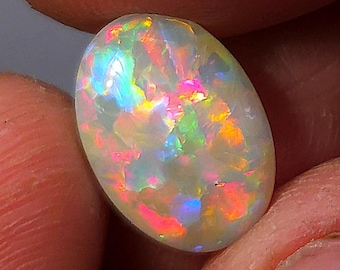 Rare 5.4ct Solid Natural Australian LIght Crystal Opal SUPER Wholesale GEM
