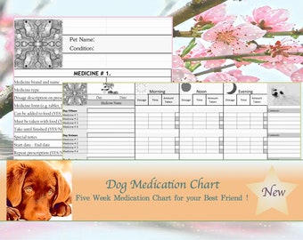 Pet Medication Chart