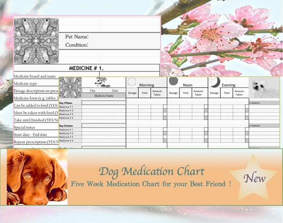 Medicine Chart For Dogs
