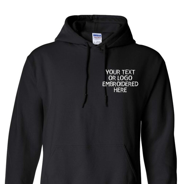 Custom Embroidery Hoodie Etsy