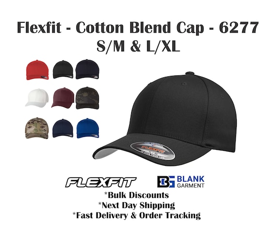 Curved Hat Baseball 6277 - Cotton Etsy Flexfit Blend Blank Hat Bill