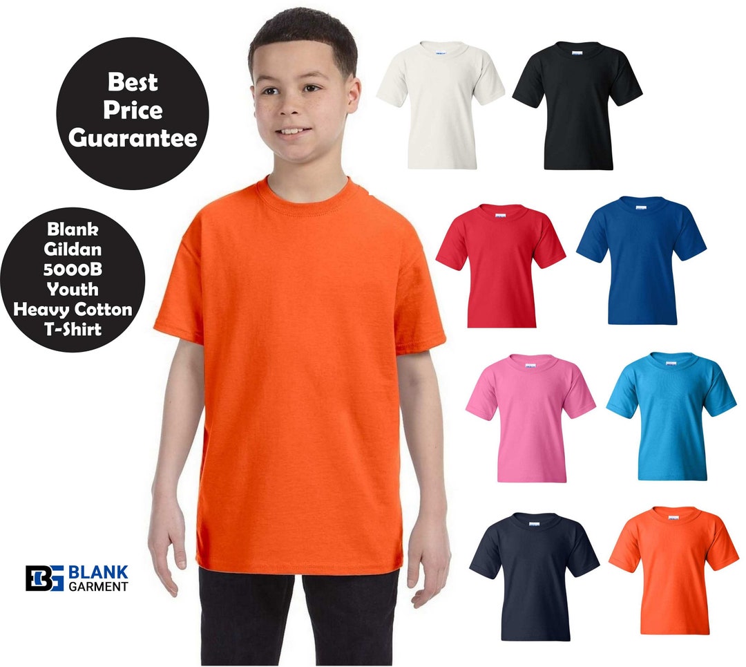5000b Heavy Cotton Youth Tshirt, Blank Youth Tshirt, Blank Shirts