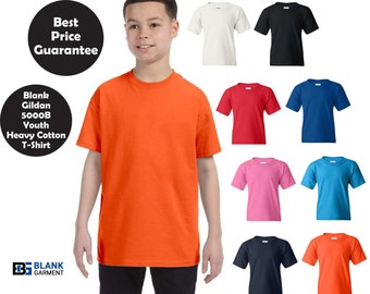 5000b Heavy Cotton Youth T-Shirt, Blank Youth T-shirt, Blank shirts, Plain Youth tshirt, Plain T-shirt, Blank T-shirts