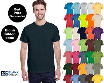 5000 Heavy Cotton T-Shirt, Blank  T-shirt, Blank shirts, Plain T-shirt, Plain Tees, Blank T-shirts Wholesale Bulk