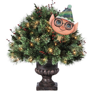 Elfo en una decoración de palillo