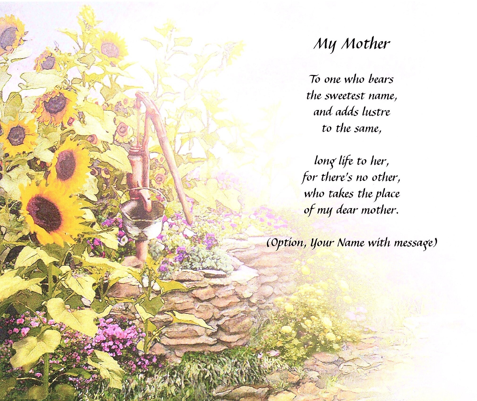 Personalized Poem for MOM - Etsy