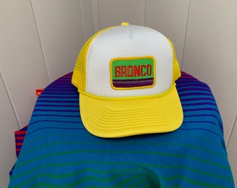 Yellow Bronco Trucker Hat