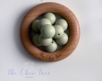 15 mm ROUND Silicone Beads, Green Silicone beads, Food Grade Silicone, BPA free. For jewelry, jewelry, crafts.