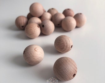 High Quality Untreated Round Wooden Beads Smooth Finish, 25 mm Beads, 20 mm Beads, 18 mm Beads, 16 mm Beads, 14 mm Beads, 12 mm Beads, 10 mm Beads