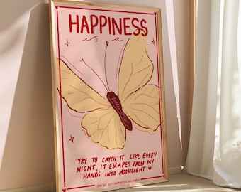 Letra de Lana Del Rey: La felicidad es una mariposa (cita)