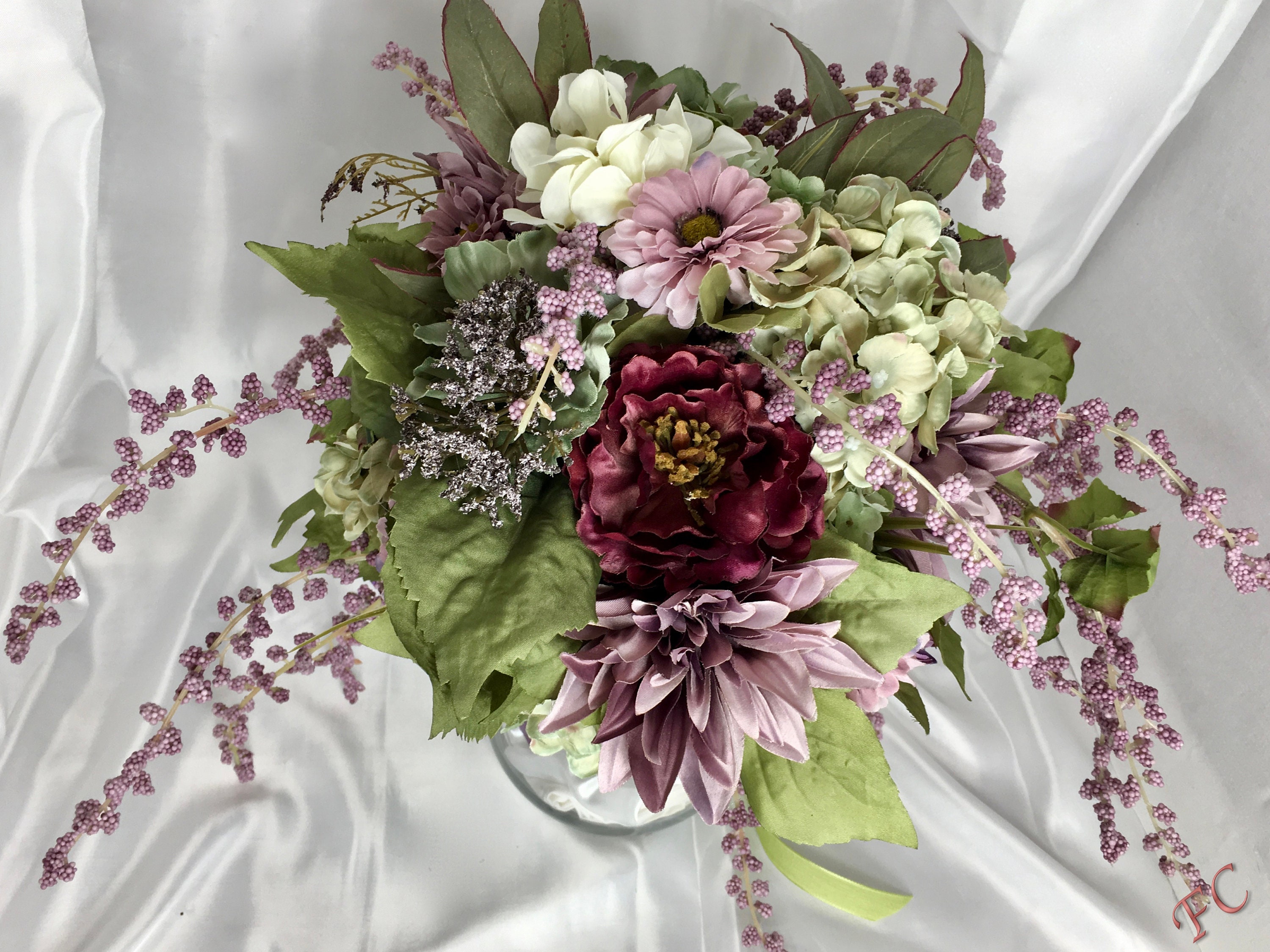 Custom Silk Bridal Flowers Oval Bouquets and Coordinating Etsy