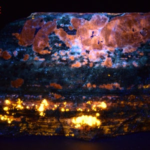 2335 Gram Rare Fluorescent Afghanite With Wernerite Scapolite Crystals On Matrix