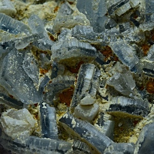 Unusual Vorobuevite Beryl Rosterite Crystal Cluster with Mica On Matrix 69 Gram