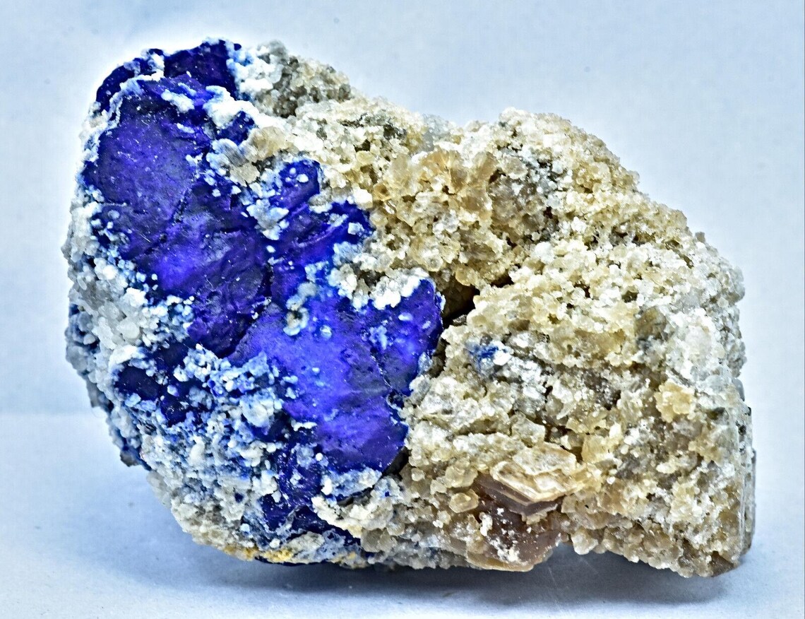 113 Gram Beautiful Lazurite Crystal Specimen With Fluorescent ...