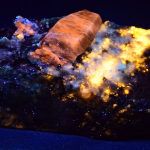 76 Gram Fluorescent Rare Afghanite Crystal With Wernerite Scapolite On Matrix