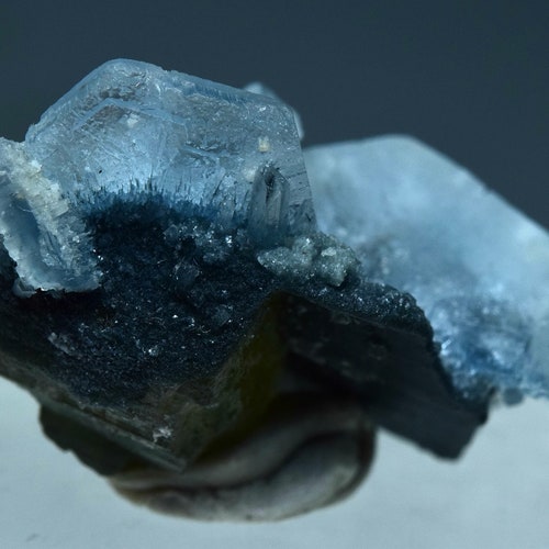13 Crt Rare Vorobyevite Beryl Rosterite Blue Alkali Beryl Crystals shops On Tourmaline