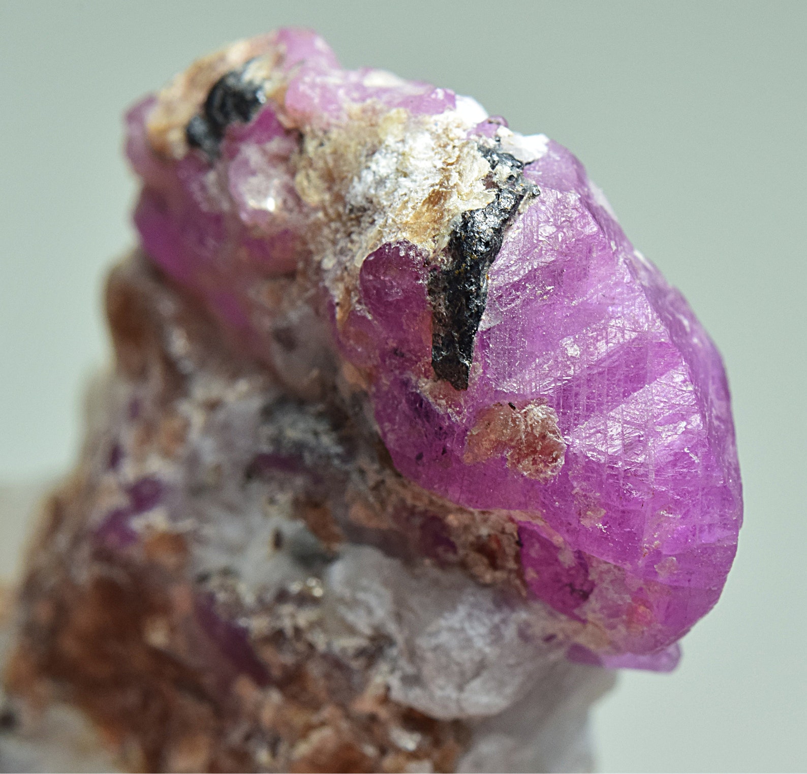 Natural Unique Ruby Crystal Specimen Combined With Pyrite & Etsy