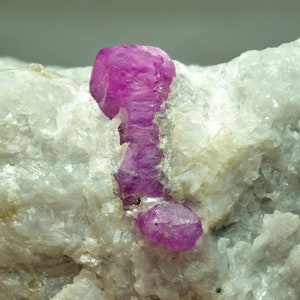 225 Gram Natural Unique Ruby Crystal On Matrix From Jigdalik Afghanistan