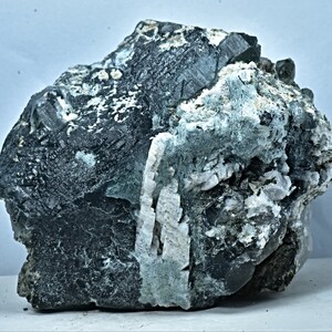 WOW 505 Gram Riebeckite Included Bluish Quartz Crystal w/ Feldspar & Aegirine