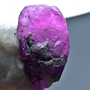 37 Carat Natural Ruby Crystal Specimen With Mica On Matrix