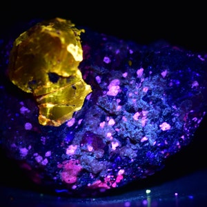122 Carat Natural Fluorescent Terminated Red Zircon Crystal Specimen W/ Calcite