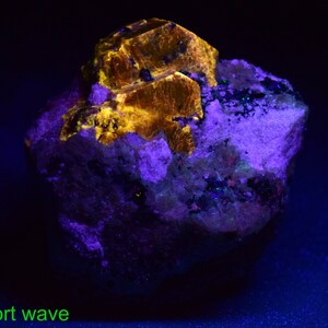 96 Gram Natural Red Color Terminated Fluorescent Zircon Crystal Specimen