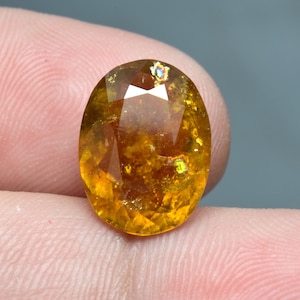Rare 4.80 Carat Natural Oval Faceted Dravite Tourmaline Gemstone