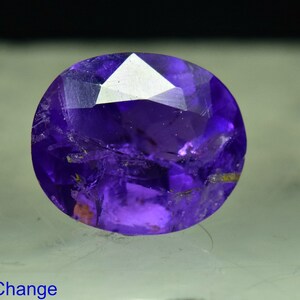 0.45 Carat Fluorescent Phosphorescent Color Change Natural Faceted Hackmanite