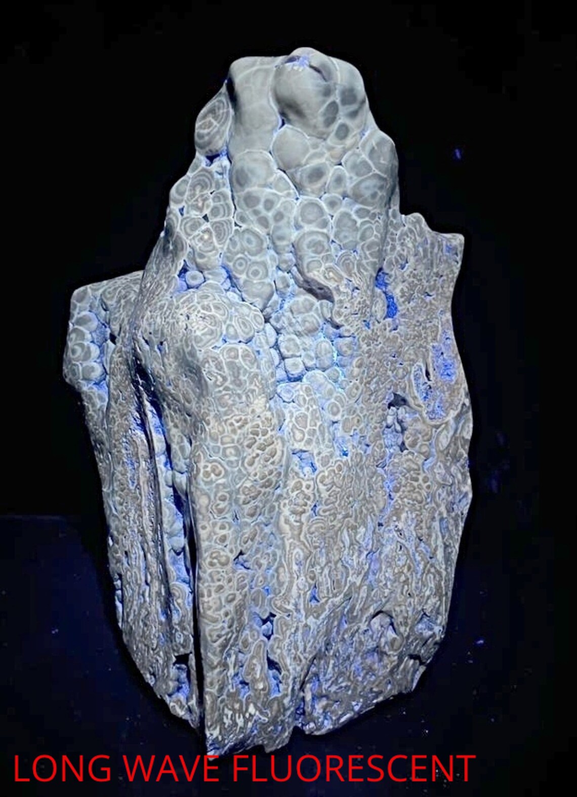 AMAZING 20.6 KG Natural Fluorescent Chocolate Color Bubble Calcite ...