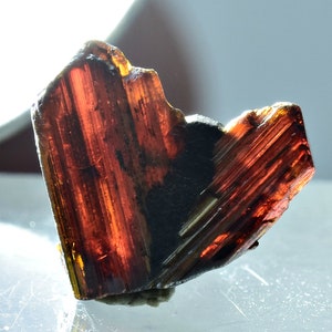 Unique V Shape Transparent Rare Rutile Crystal From Zagi Pakistan 1.30 Carat