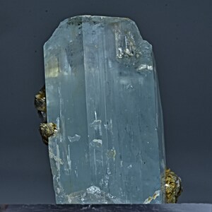 454 Carat Aquamarine Partial Crystal Combined With Mica From Skardu Pakistan