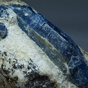 1375 Gram Fluorescent Long Afghanite Crystal With Wernerite Scapolite On Matrix