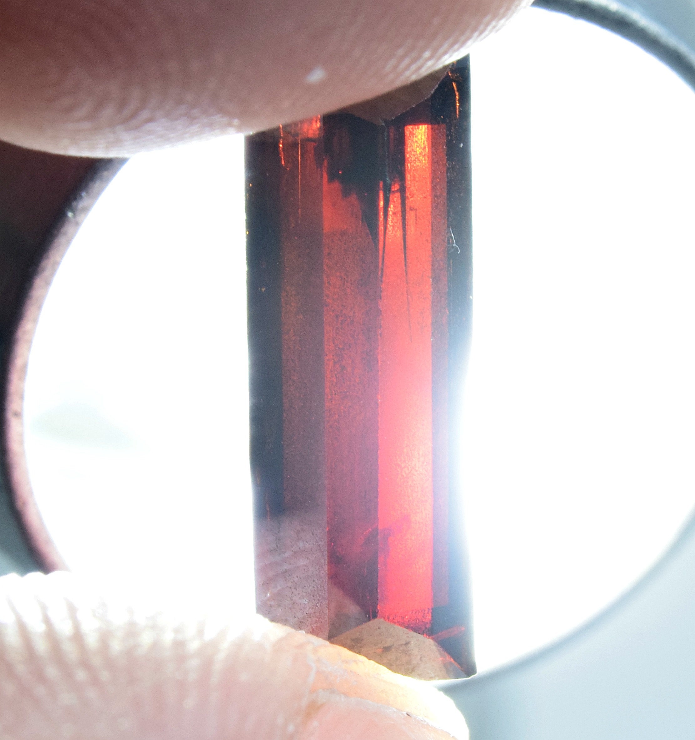 3.40 Carat Rare Deep Red Transparent Faceted Rutile Gemstone