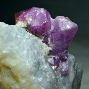 163 Gram Very Amazing Bi Ruby Crystal Specimen With Pyrite & Mica On Matrix