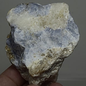 Natural Fluorescent Blue Hackmanite Specimen Combined With Phlogopite ...